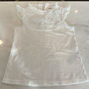 Burberry Girls top, white, size 4y